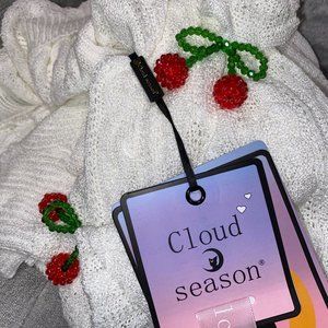 Cloud Season Cherry Cardigan